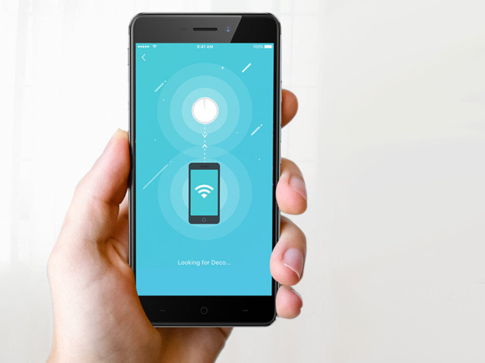Router TP-LINK Deco X20 aplikację Deco wyświetlanymi wskazówkami Wi-Fi