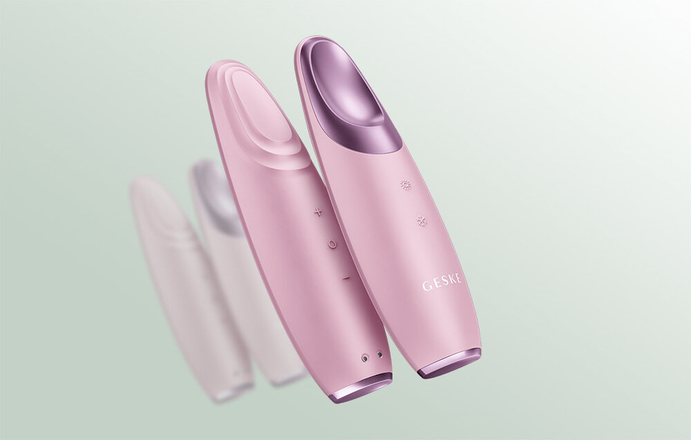 Masażer do oczu GESKE Cool & Warm 6w1 GK000003PK01 odporny na wodę na poziomie IPX7 magnetyczne ładowanie