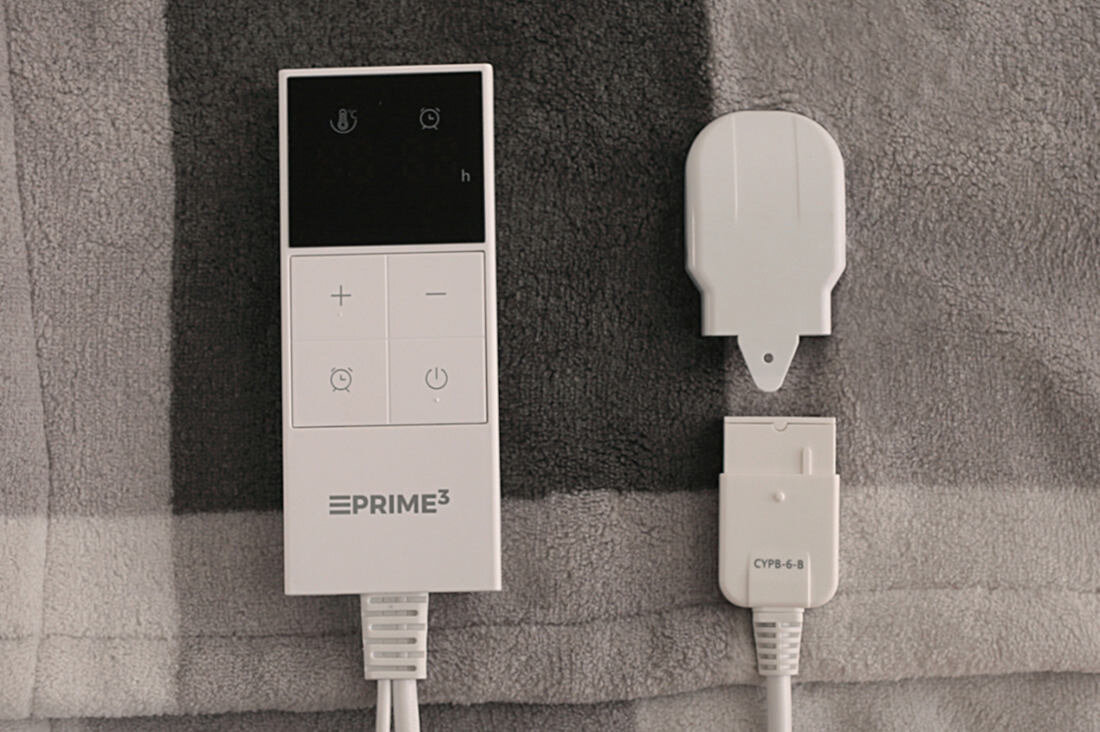 Koc elektryczny PRIME3 SHT41 na zimowe dni komfort cieplny wymiary duża powierzchnia okrycie dwóch osób 10 poziomów grzania temperatura zakres dostosowanie preferencje Termostat z czujnikiem