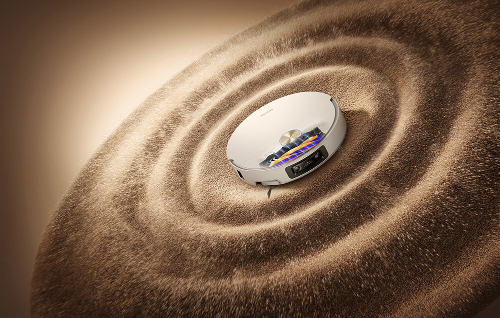 ROBOT SPRZĄTAJĄCY DREAME X60 ULTRA Biały Pełna kontrola na dywanach automatycznie unosi pady mopujące do 10,5 mm boczną szczotkę do 10 mm ochrona dywanów  W aplikacji możesz aktywować tryb Intensive Carpet Cleaning