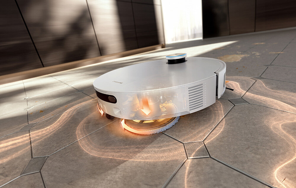 ROBOT SPRZĄTAJĄCY DREAME X60 ULTRA Biały Suchy i mokry brud Mechanizm TripleUp Tech szczotki wracają do aktywnej pracy