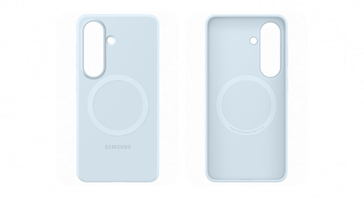 Galaxy S26 z założonymi etui Silicone Magnet Case