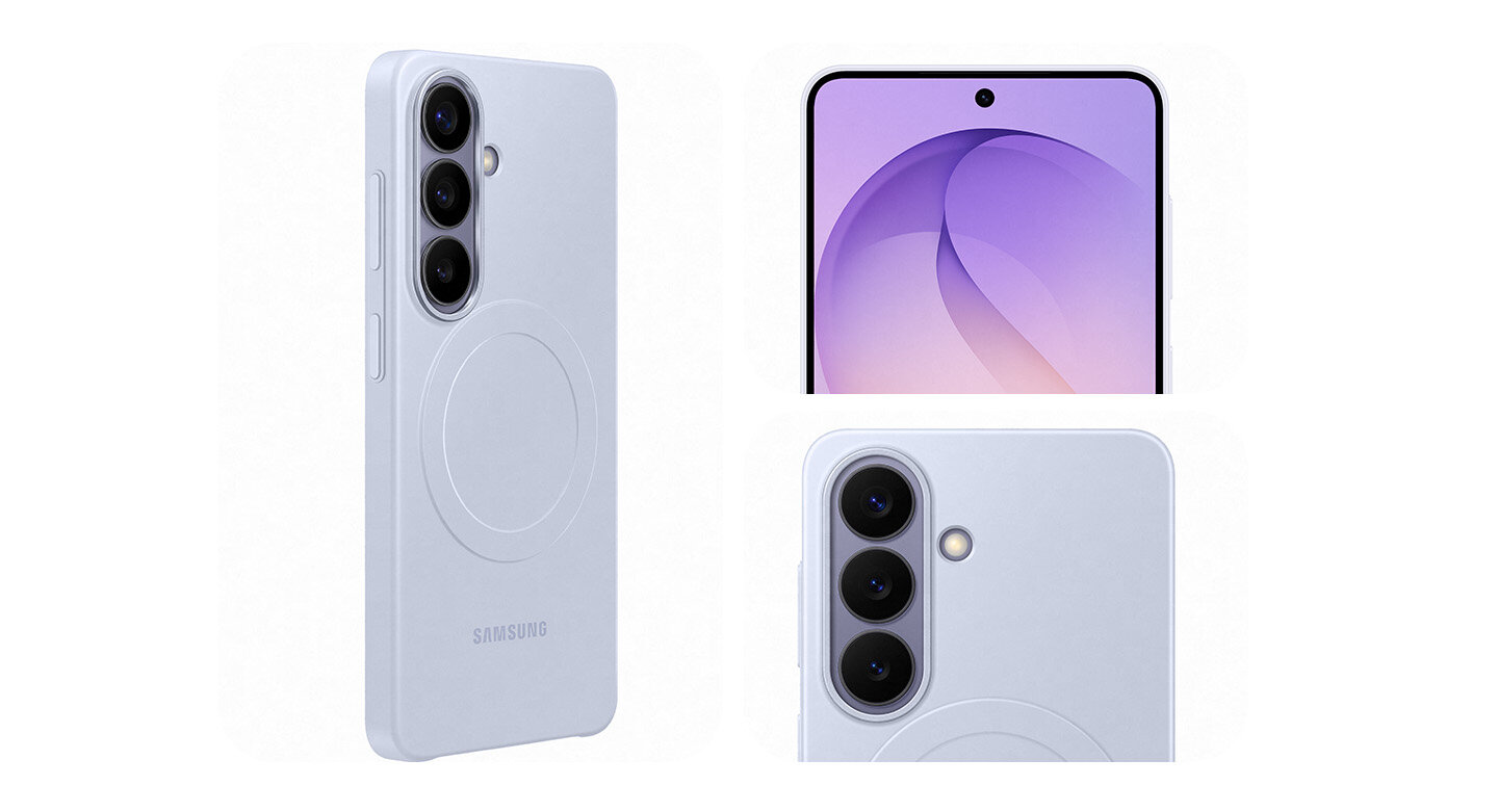 Widok z różnych perspektyw na Galaxy S26 z etui Slim Magnet Case