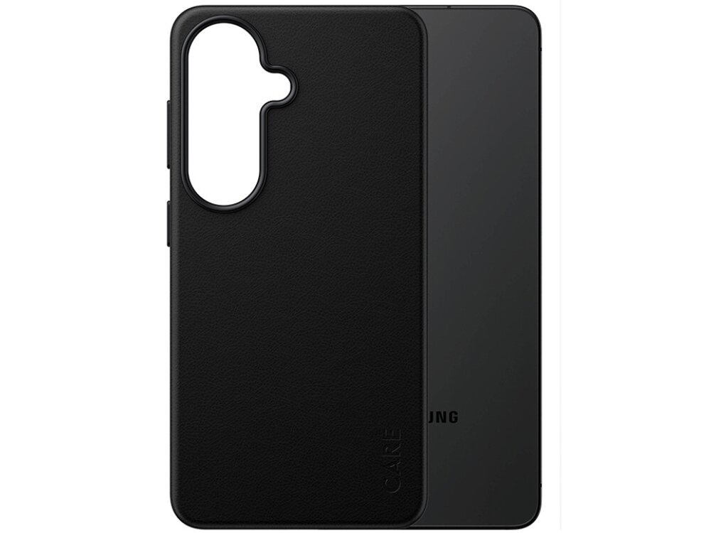 Czarne etui z wegańskiej skóry do Samsung Galaxy S 2026