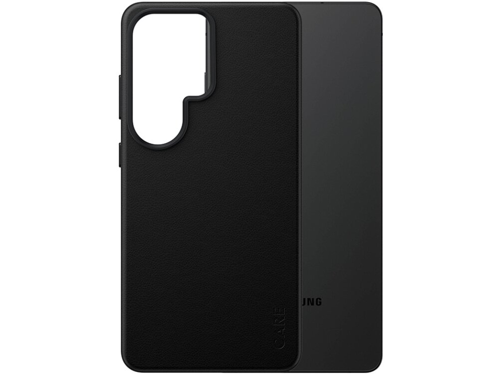 Czarne etui z wegańskiej skóry do Samsung Galaxy S 2026