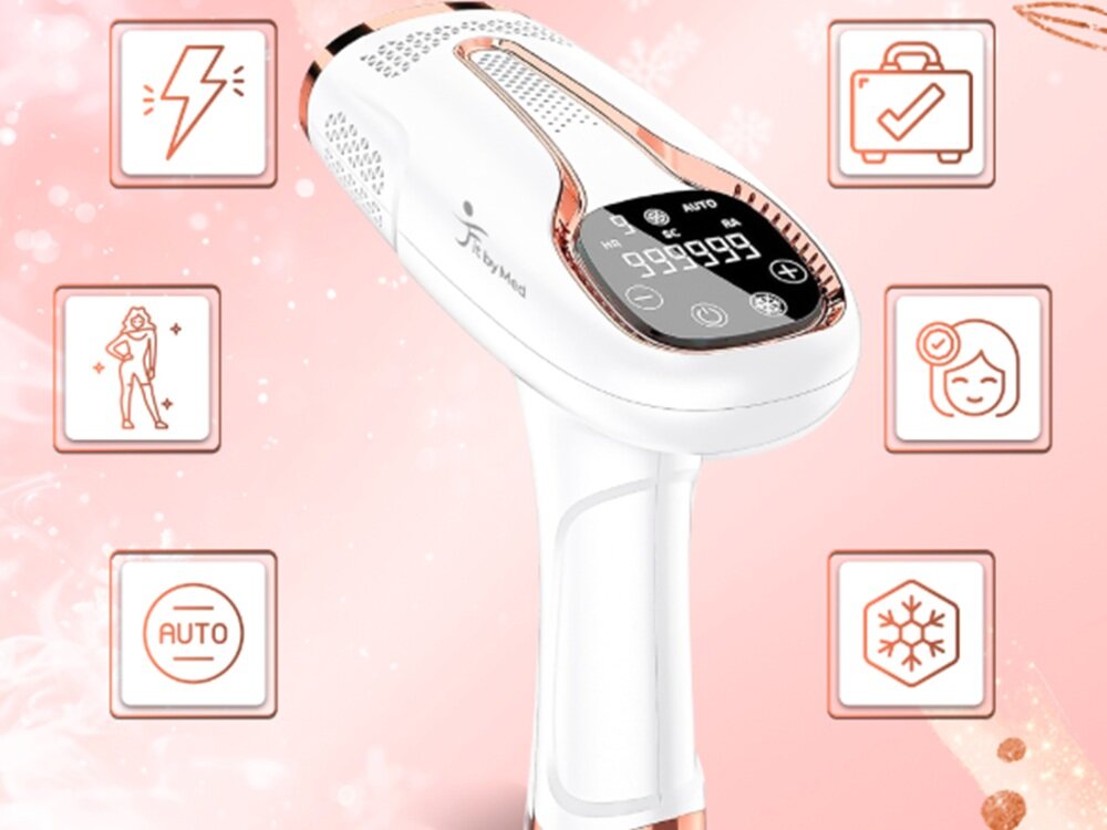 Depilator FITBYMED BHRL4-WH IPL Ice Cool 3 tryby pracy, skuteczna redukcja owłosienia, poprawa jędrności skóry