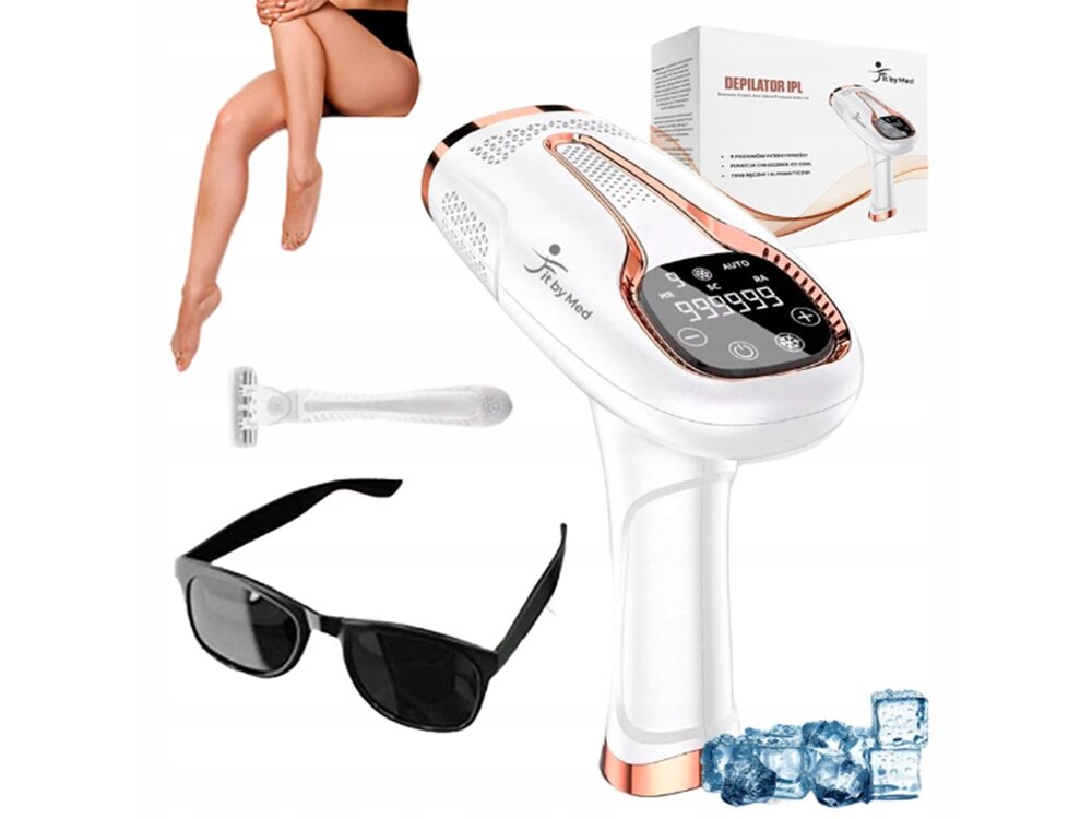Depilator FITBYMED BHRL4-WH IPL Ice Cool funkcja Ice Cool, zmniejszenie uczucia ciepła, ogranicza podrażnienia