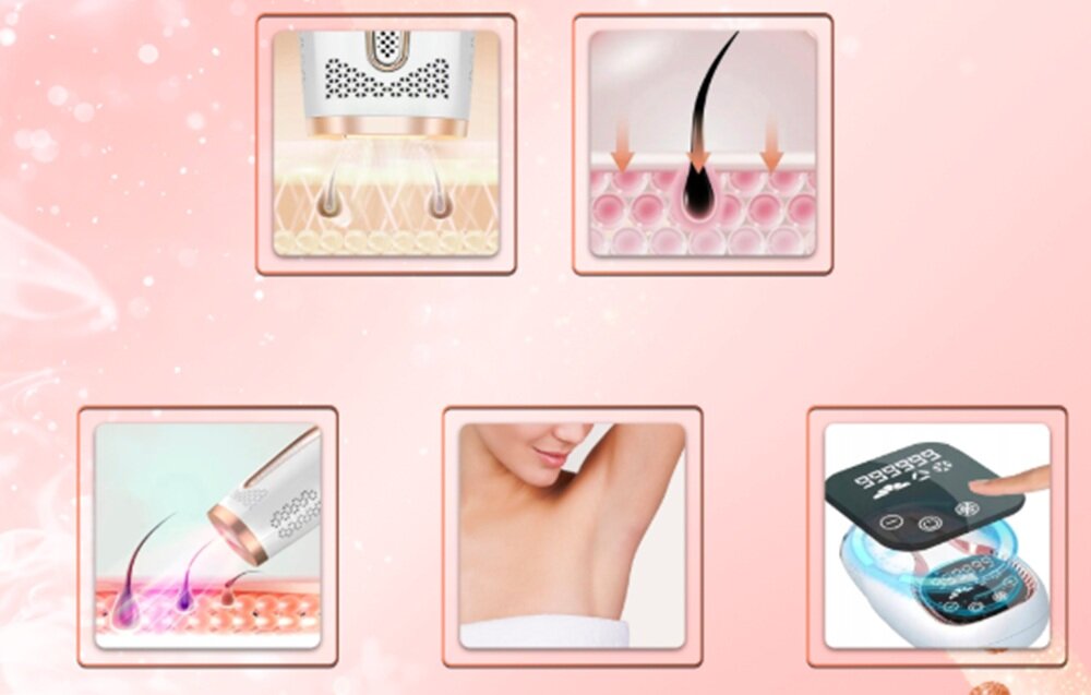 Depilator FITBYMED BHRL4-WH IPL Ice Cool mniejsze wydatki, depilacja w dogodnym momencie, więcej czasu dla siebie