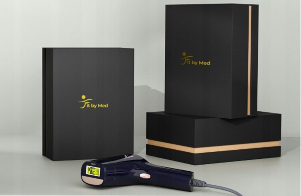 Depilator FITBYMED T19B IPL Ice Cool 9 poziomów intensywnosci, dopasowany zabieg, czytelny panel dotykowy