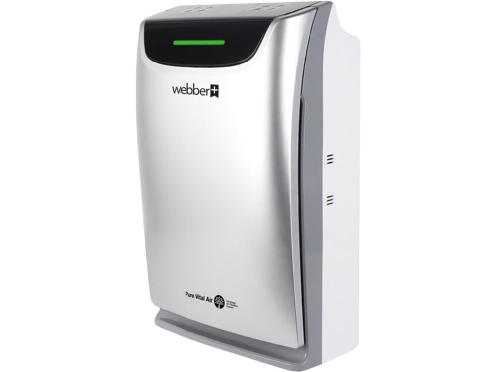 Oczyszczacz powietrza WEBBER AP9405B komfort użytkowników minimalny hałas poniżej 24 dB niesłyszalny w  trybie pracy ciche działanie urządzenia sypialnia biuro  