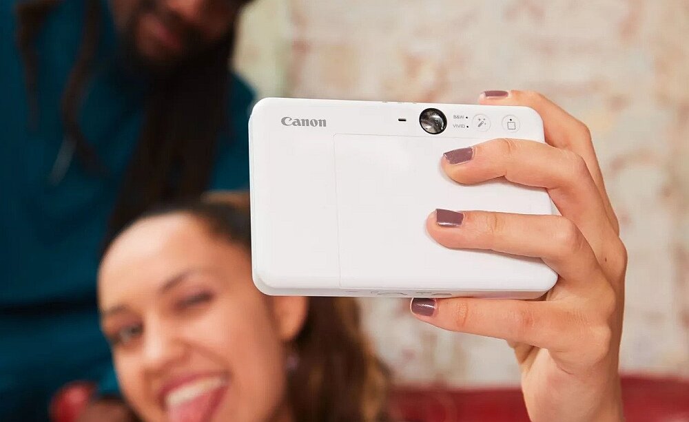 Aparat natychmiastowy CANON Zoemini S2 drukowanie zdjęcia przysłona lampa ostrość rozdzielczość ogniskowa papier bateria ładowanie wkłady opis 