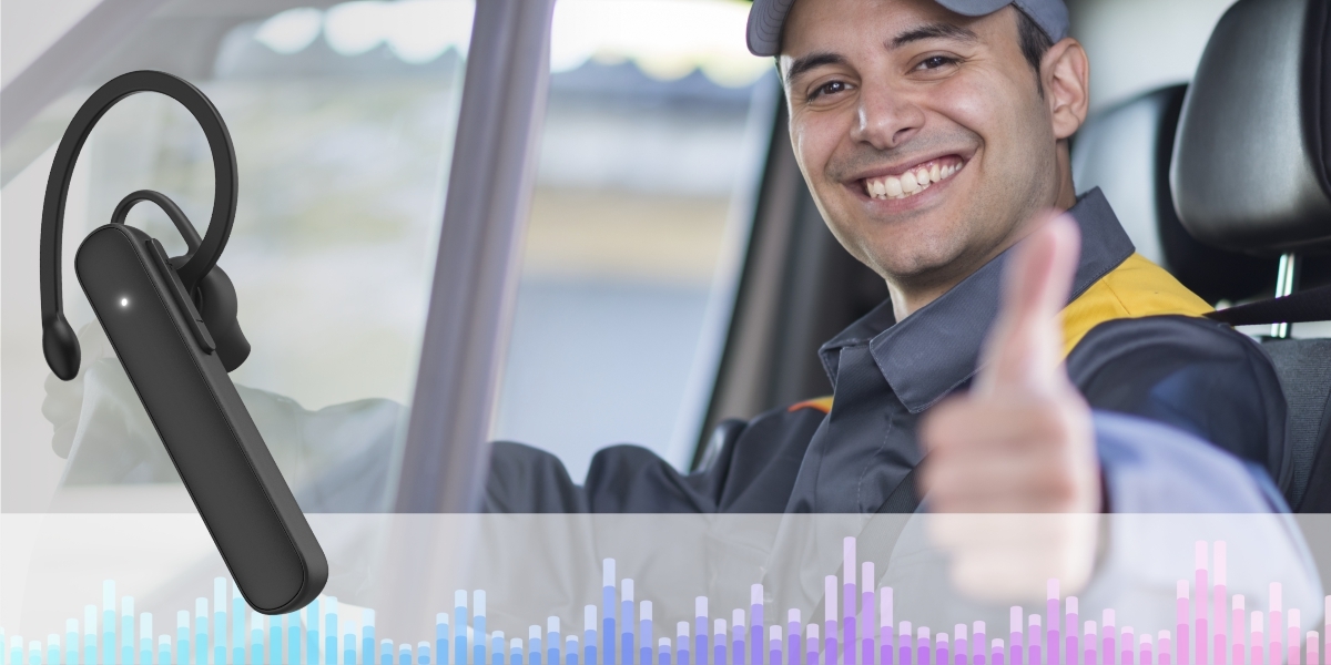 Słuchawka HAMA mono MyVoice Station - Komfort rozmów bez ograniczeń, osoba z kciukiem w górze