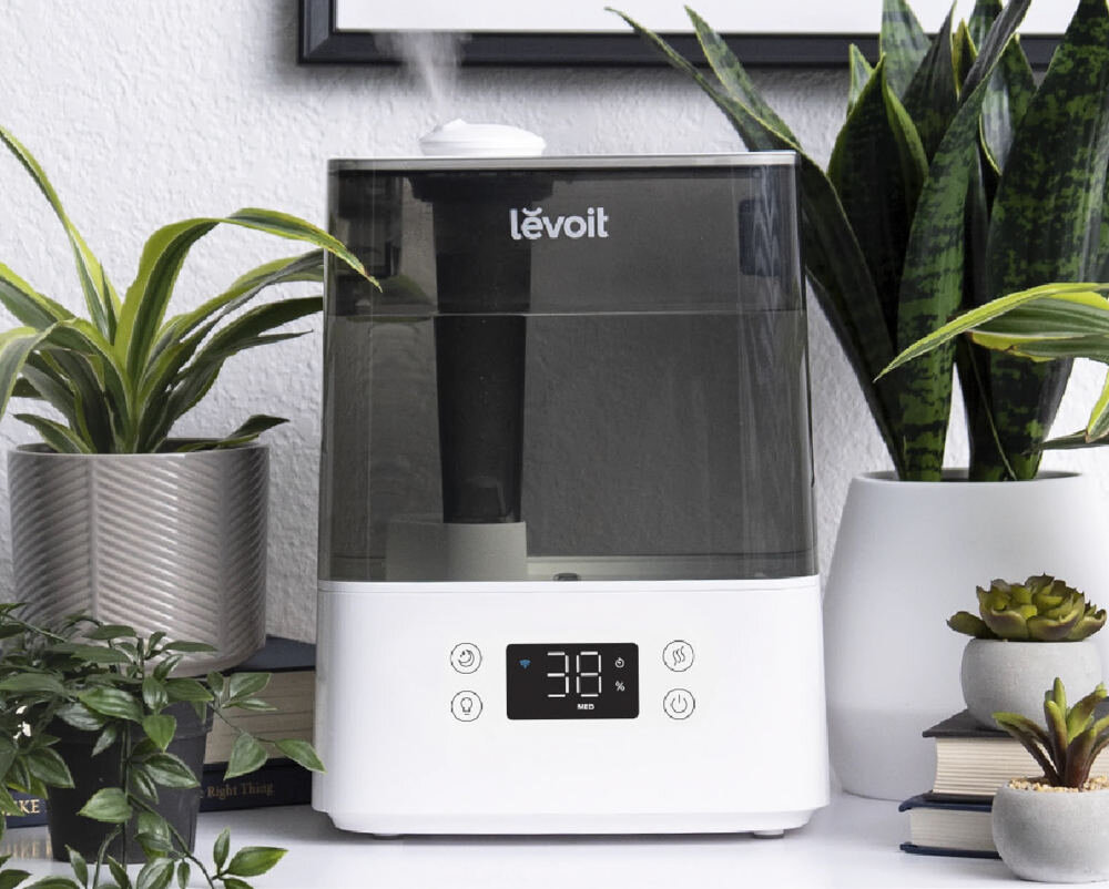 Nawilzacz ultradzwiekowy LEVOIT Classic 300S Bialo-szary Elegancki design wyglad