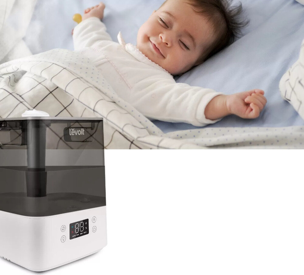 Nawilzacz ultradzwiekowy LEVOIT Classic 300S Bialo-szary Technologia VortexAir