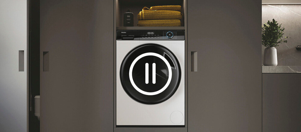 PRALKA SLIM HAIER I-PRO2 HW70-BP14929-S zatrzymaj pranie dorzucannie pauza