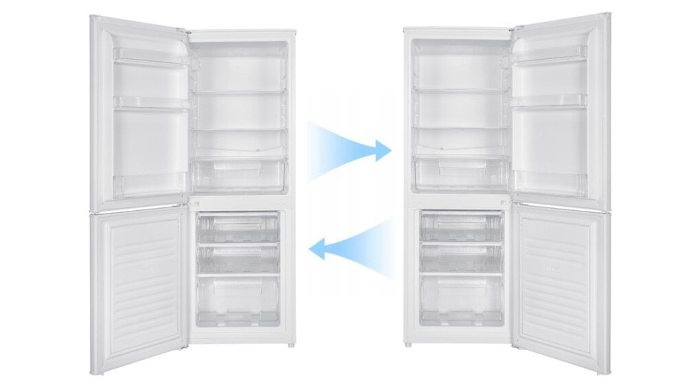 LODÓWKA SMITH&BROWN SFBF-211-SE3 zmiana kierunku otwierania drzwi lewo prawo