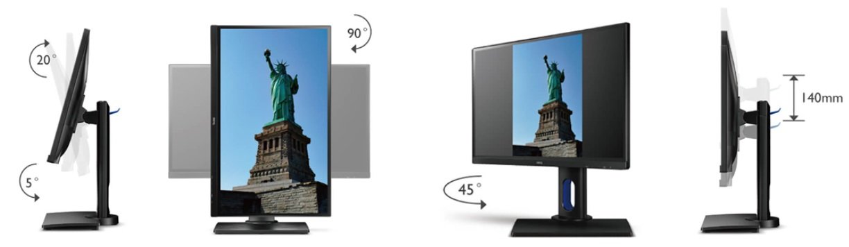 Monitor BENQ BL2706HT - Regulacja Pochylenia i Wysokości