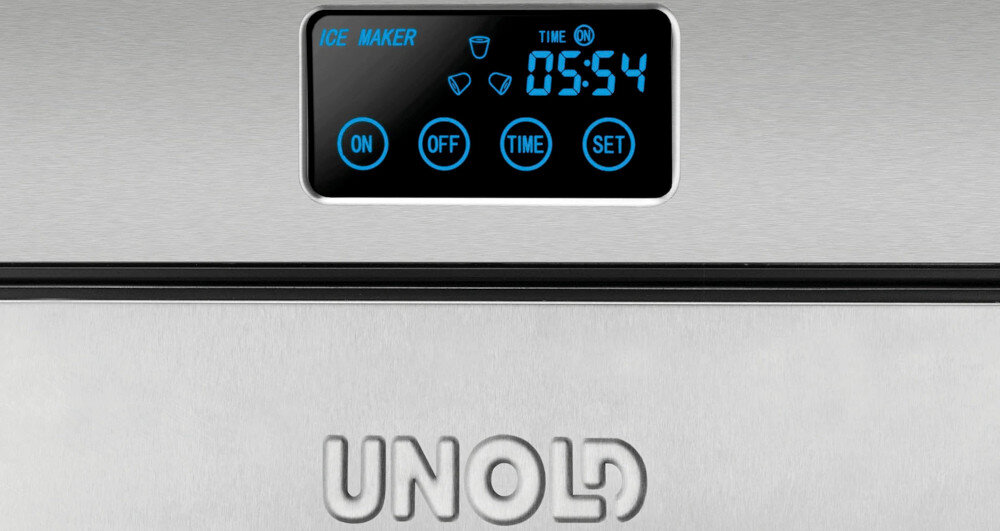 KOSTKARKA DO LODU UNOLD 48955 panel sterowanie wyświetlacz LCD