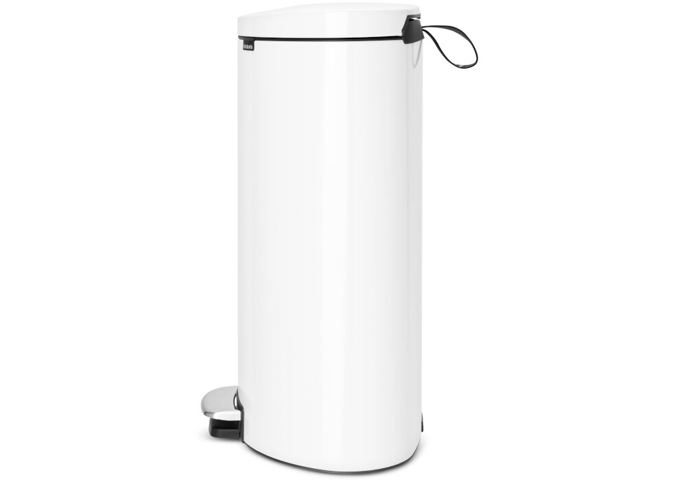 Kosz na śmieci BRABANTIA 485244 FlatBack 40L Biały pedał nożny higiena łatwe użytkowanie ciche zamykanie możliwości