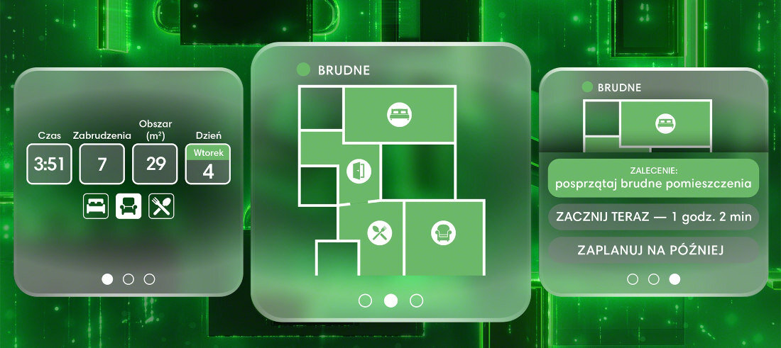 robot sprzątający IROBOT Roomba Max 705 Combo Czarny Pełna kontrola z aplikacji aplikacja mobilna planowanie sprzątanie potrzeby z poziomu telefonu