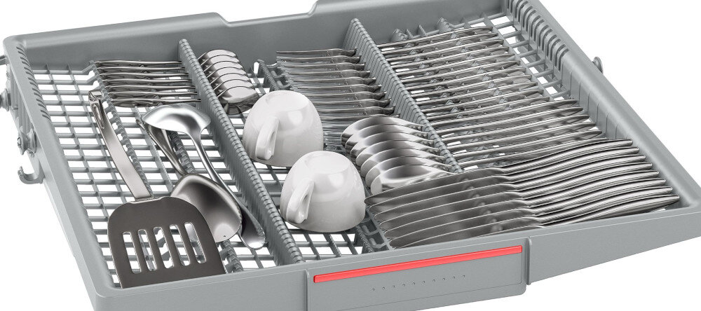 Zmywarka BOSCH SMV4EVX04E dodatkowy poziom górna część więcej miejsca elastyczność wnętrze