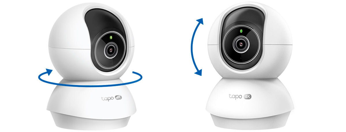 Kamera TP-LINK Tapo C250 Wewnętrzna, Wi-Fi, Kamera obrotowa, Obrót, 360, śledzenie, monitoring, Kamera obracająca się w poziomie i pionie.