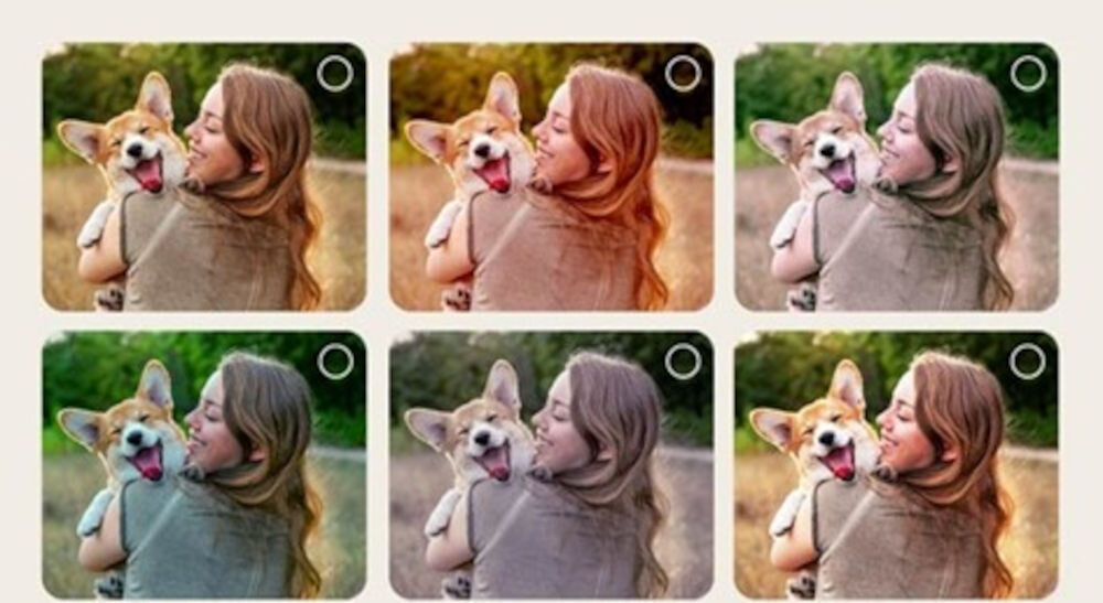 Telewizor LG 65QNED93A6A AI Picture Wizard spersonalizowany obraz, rózne odcienie obrazu, kobieta trzymająca psa na rękach