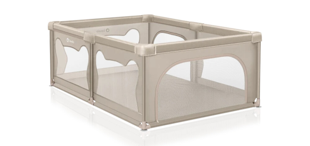 Kojec LIONELO Willow Beige Sand wygląd prezentacja wizualizacja design tło Bezpieczna przestrzeń do zabawy