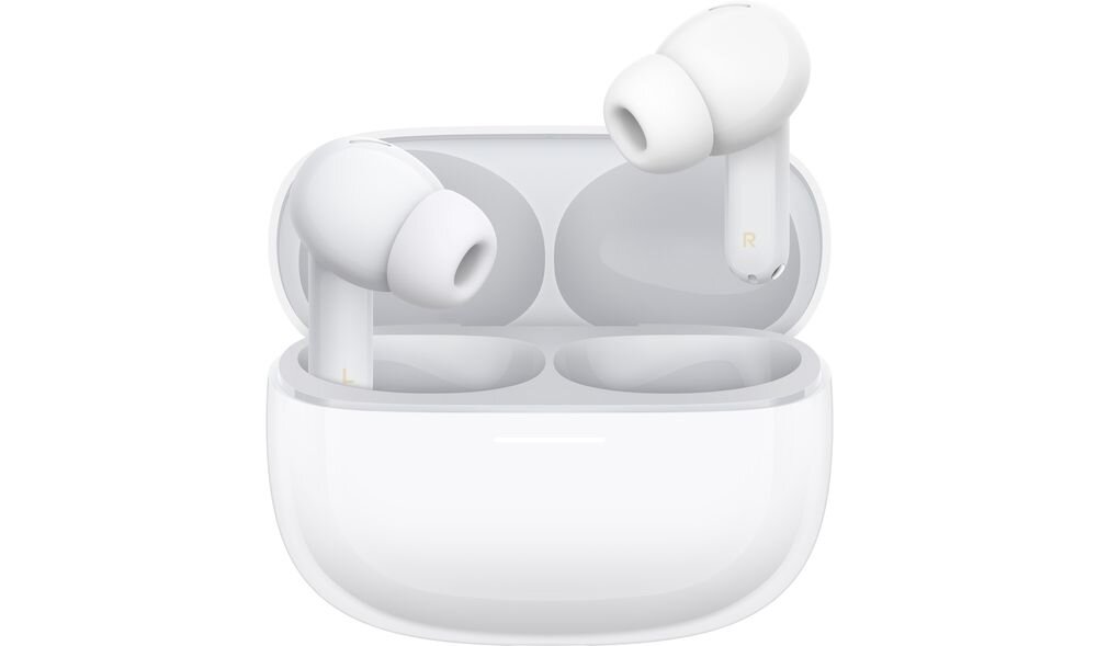 Słuchawki dokanałowe XIAOMI Redmi Buds 8 Pro ANC bezprzewodowe Bluetooth podwójny przetwornik dźwięk przestrzenny, słuchawki z etui ładującym na białym tle