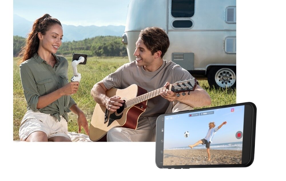 Gimbal ręczny DJI Osmo Mobile 4 slow motion zwolnione tempo 