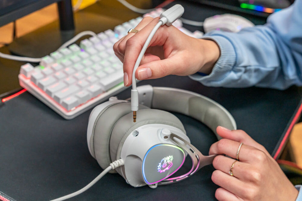 Słuchawki MAD DOG GH200W Nauszne mikrofon odłączany