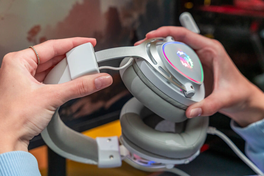 Słuchawki MAD DOG GH200W Nauszne nauszniki regulowany pałąk