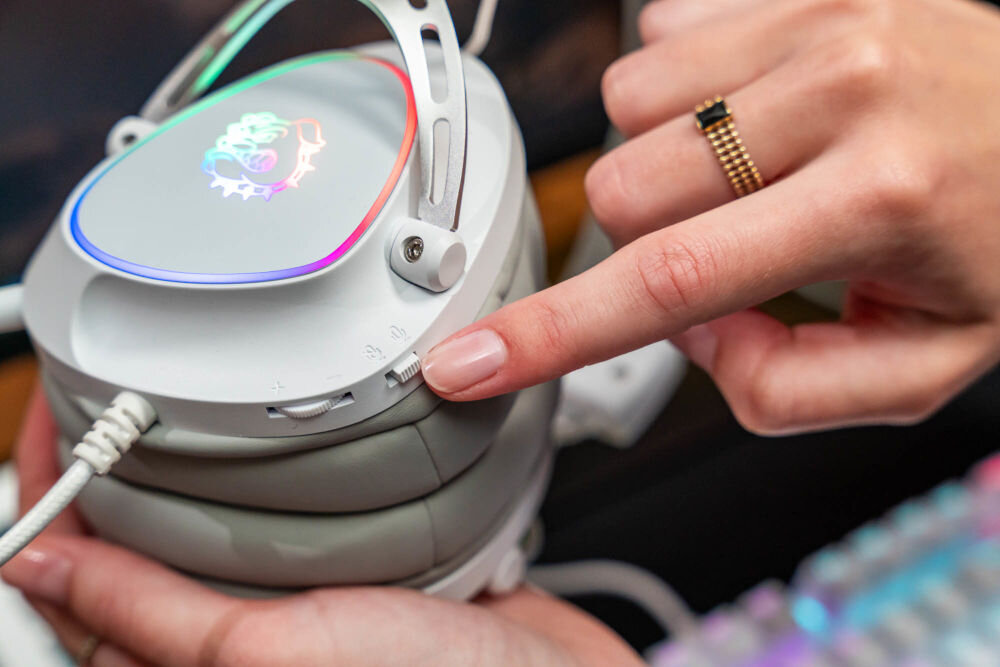 Słuchawki MAD DOG GH200W Nauszne przewód minijack złącza