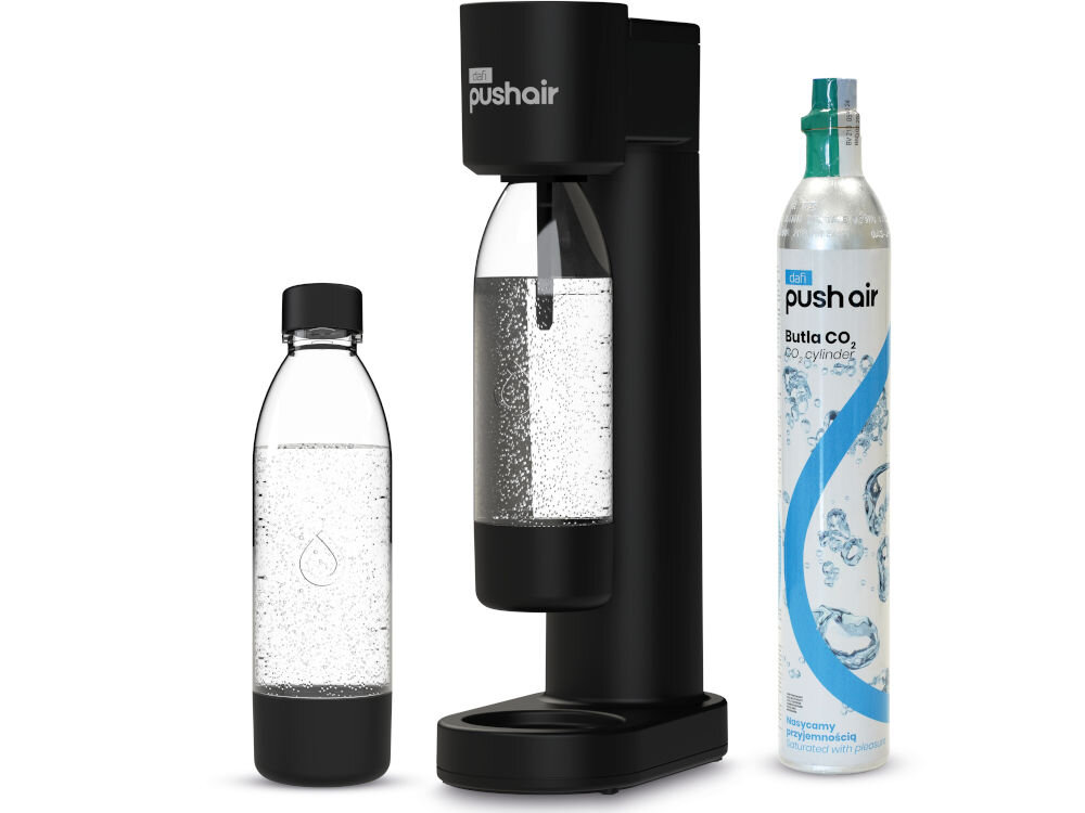 Saturator DAFI Pushair Czarny + 2 butelki