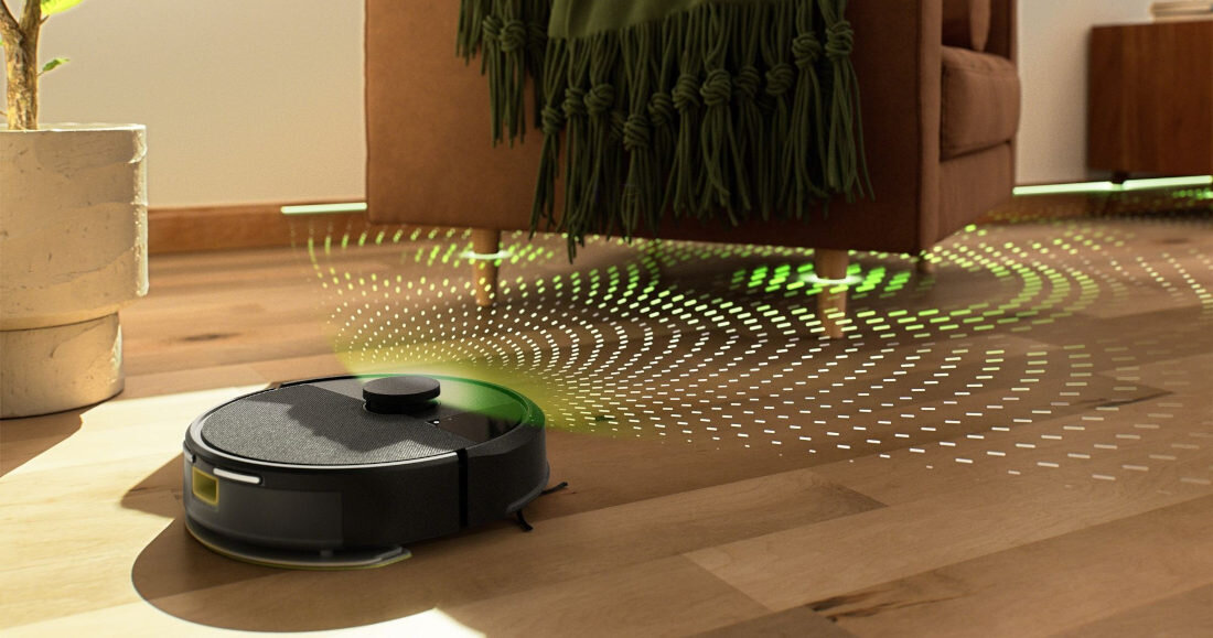 Robot sprzątający IROBOT Roomba Combo 105 Czarny Precyzyjne mapowanie przestrzeni nawigacja LiDAR ClearView™ skanuje pomieszczenia tworzy ich mapę powierzchnia 