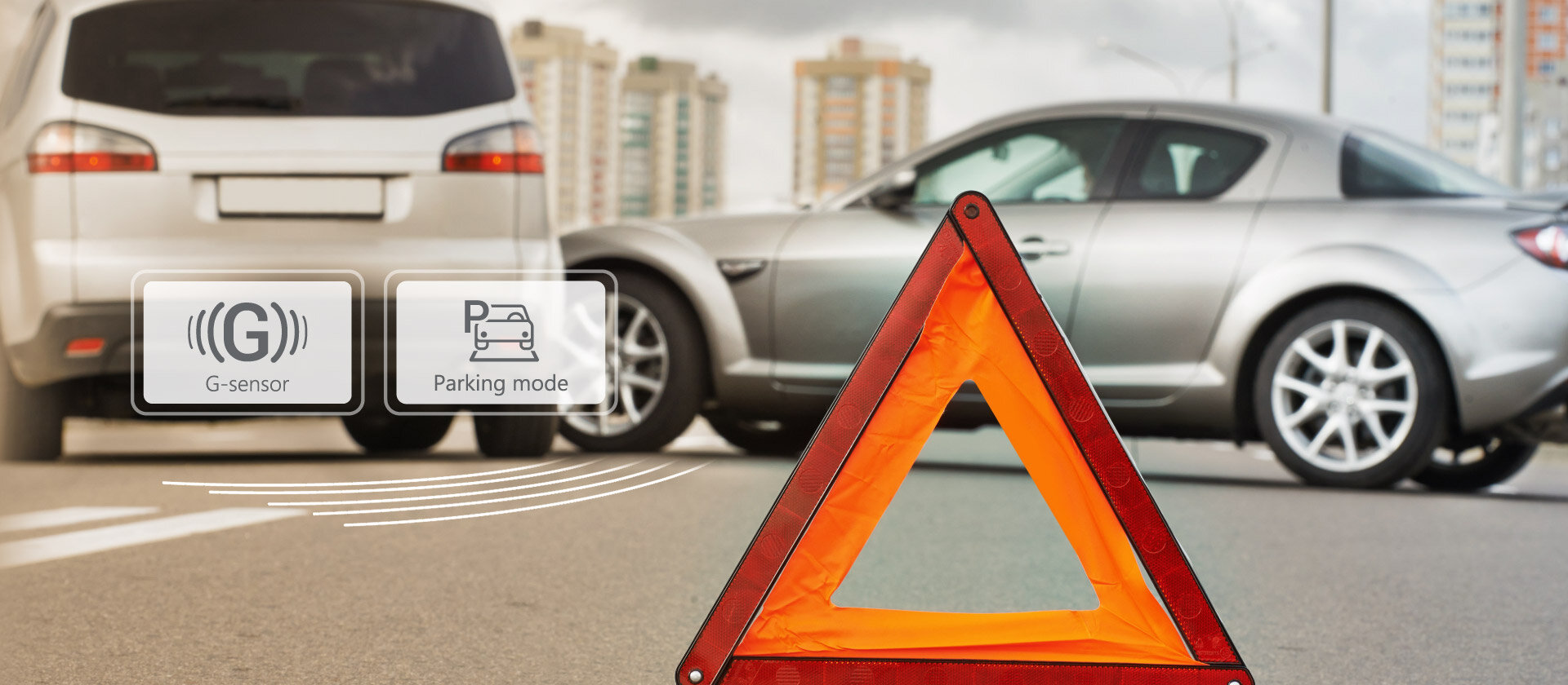 NAVITEL R87 GPS Wi-Fi smartfonem Aplikacja NAVITEL DVR Center przeglądać i pobierać nagrania aktywny tryb parkingowy ruch lub wstrząs