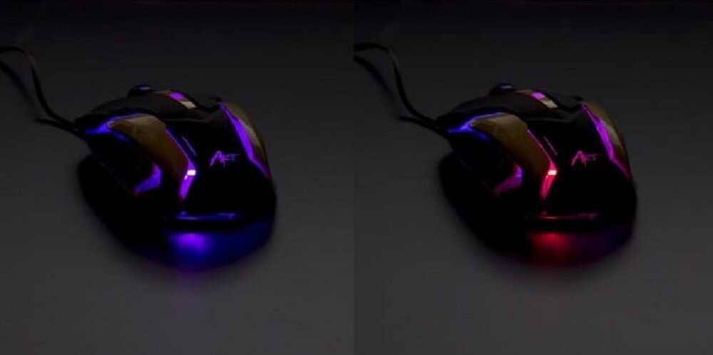 Mysz ART AM-98 Czarno-złoty  - Futurystyczne wzornictwo 