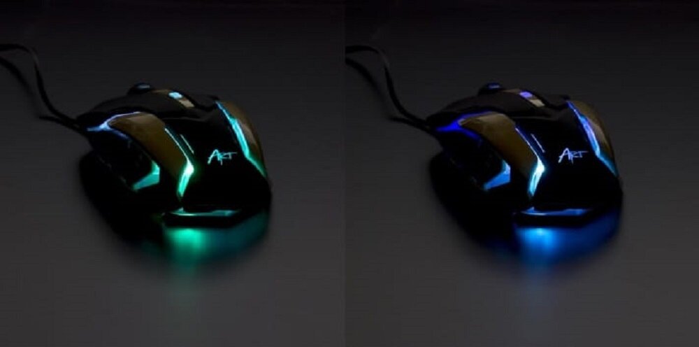 Mysz ART AM-98 Czarno-złoty  - Ergonomiczna konstrukcja 