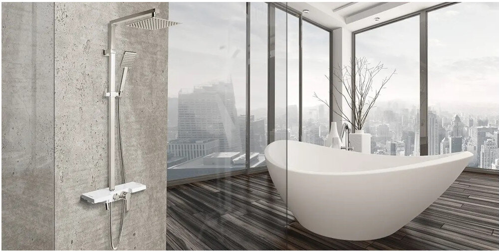 ZESTAW NATRYSKOWY REA LUCAS P0221 CHROM wygoda funkcjonalność użytkowanie na lata trwałość