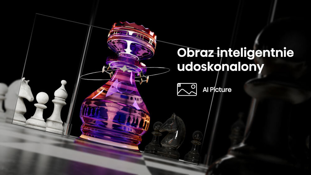 Telewizor HISENSE 100E7Q Pro - Obraz dopasowany do treści, parita szachów, szachownica