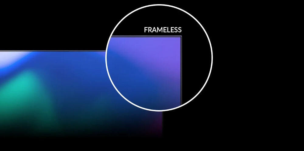 Telewizor KIANO Elegance 55 realistyczne kolory i dźwięki, kadr na krawędź telewizora