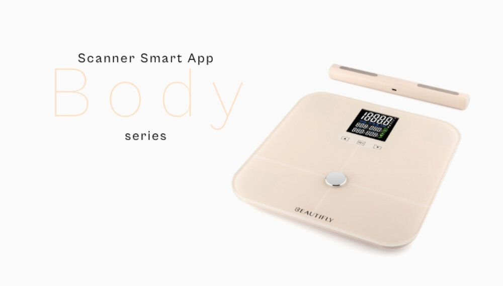Waga BEAUTIFLY Scanner Smart APP precyzja 8 elektrod czujnik tensometryczny tryb dla sportowców  dostosowanie pomiar