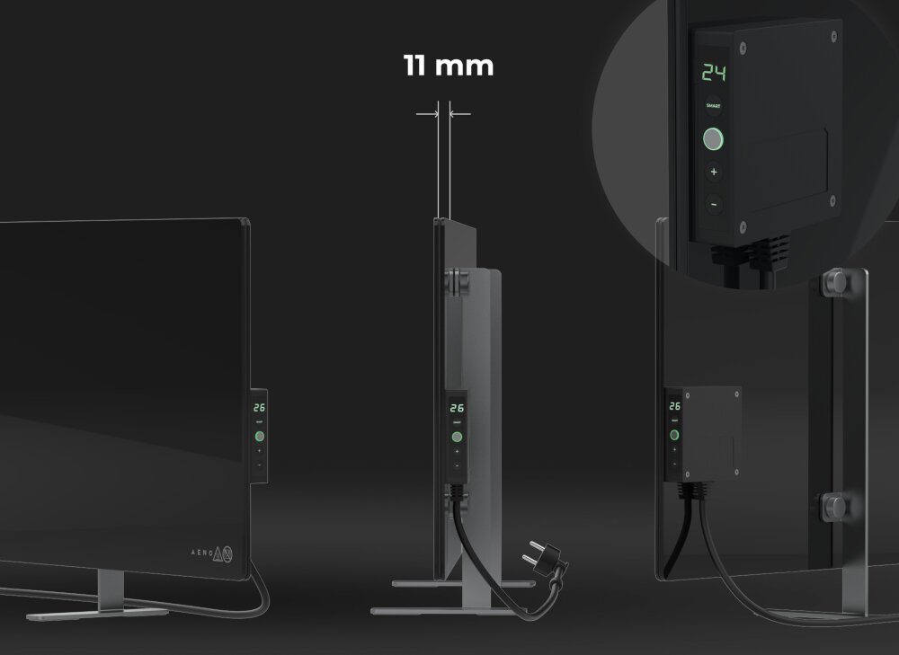 Grzejnik elektryczny AENO Premium Eko Smart Plus ultra cienki 11 mm