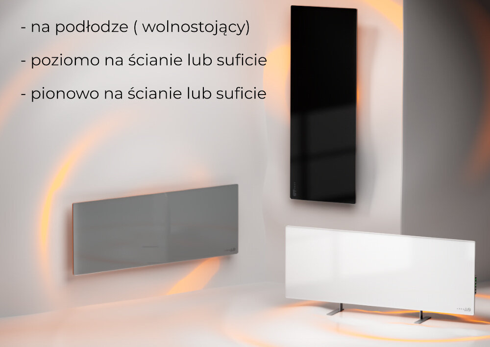 Grzejnik elektryczny AENO Premium Eko Smart Plus latwa instalacja latwy montaz