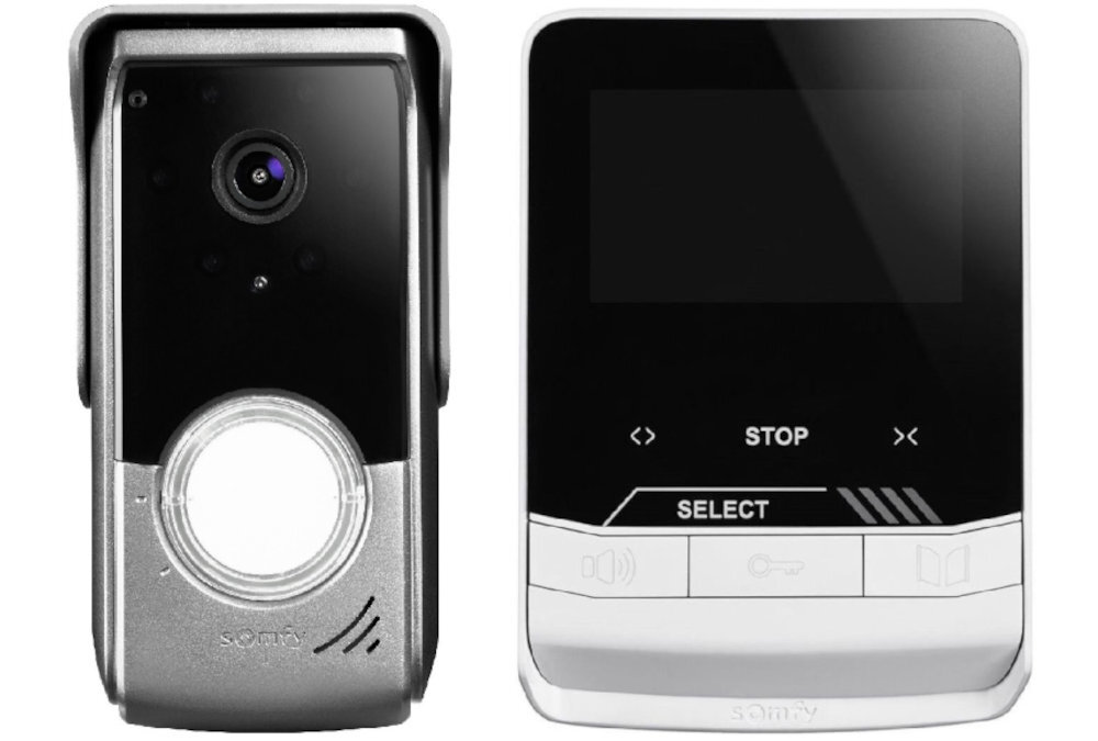 WIDEODOMOFON SOMFY V100 plus monitor możliwości