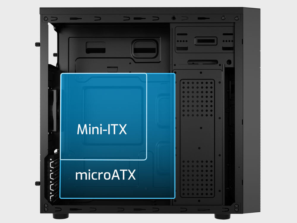 Obudowa NATEC Helix USB-C microatx, mini-itx, do rozgrywki