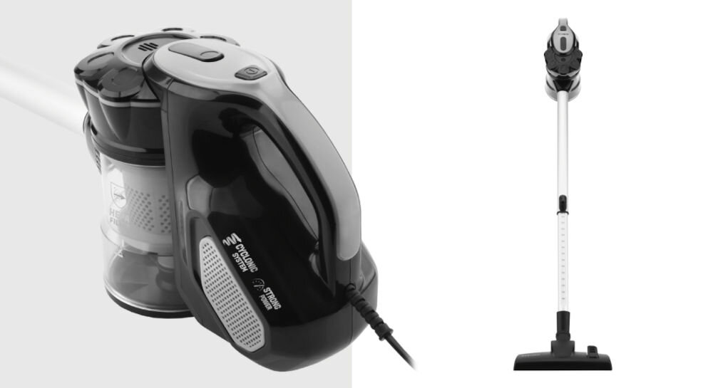 Odkurzacz HYUNDAI VC800 wszechstronność odkurzacz ręczny niepsodziewane sytuacje ssawka szczelinowa sprzątanie trudno dostępnych miejsc niska waga przewód 7m prosta intuicyjna obsługa metalowa rura