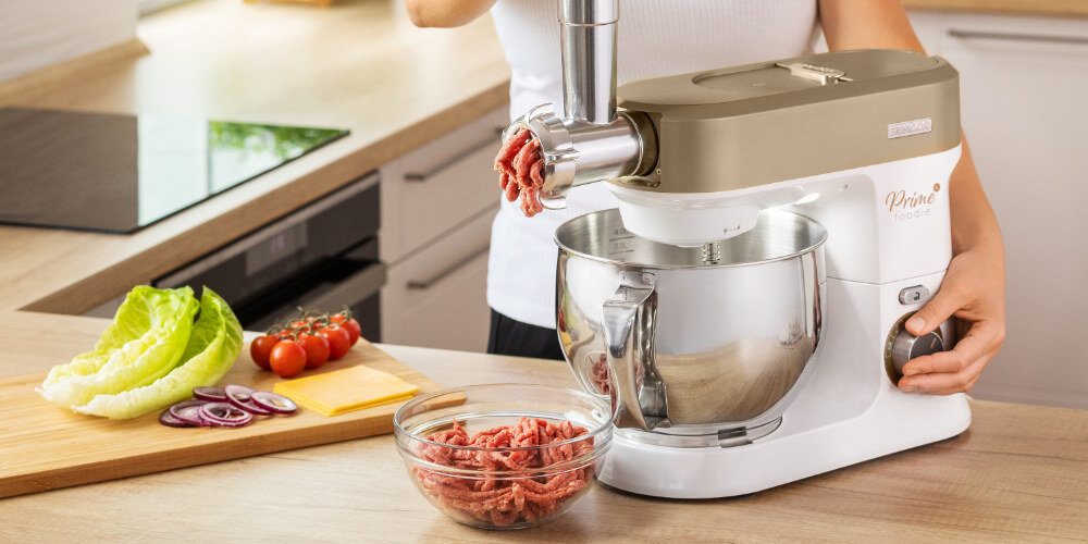 Robot kuchenny planetarny SENCOR STM 3787CH 1200W z blenderem kielichowym, maszynką do mięsa i szatkownicą mielenie możliwości