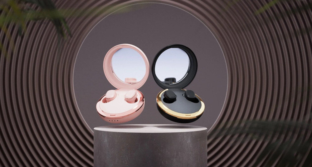 Słuchawki dokanałowe HAPPY PLUGS Adore - Swoboda dźwięku na co dzień, słuchawki z etui ładującym na podstawce