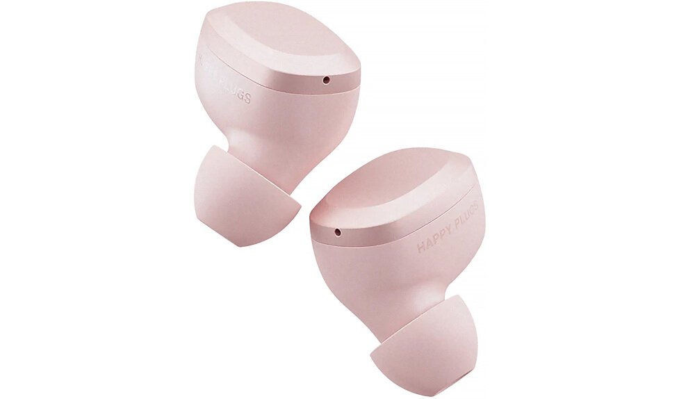 Słuchawki dokanałowe HAPPY PLUGS Adore - Ładowanie USB-C, słuuchawki dokanałowe na białym tle